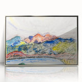 Modern Wall Art - Early Landscape by Charles Demuth - Colorful Nature Decor