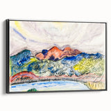 Modern Wall Art - Early Landscape by Charles Demuth - Colorful Nature Decor