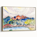 Modern Wall Art - Early Landscape by Charles Demuth - Colorful Nature Decor