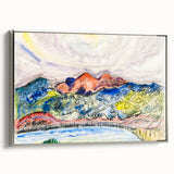Modern Wall Art - Early Landscape by Charles Demuth - Colorful Nature Decor