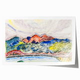 Modern Wall Art - Early Landscape by Charles Demuth - Colorful Nature Decor