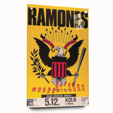 Ramones Retro Poster - Mondozero Tour 1992 - Vintage Concert Art
