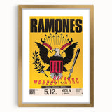 Ramones Retro Poster - Mondozero Tour 1992 - Vintage Concert Art