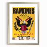 Ramones Retro Poster - Mondozero Tour 1992 - Vintage Concert Art
