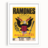 Ramones Retro Poster - Mondozero Tour 1992 - Vintage Concert Art