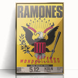Ramones Retro Poster - Mondozero Tour 1992 - Vintage Concert Art