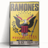 Ramones Retro Poster - Mondozero Tour 1992 - Vintage Concert Art