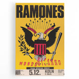 Ramones Retro Poster - Mondozero Tour 1992 - Vintage Concert Art