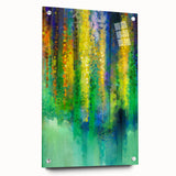 Vibrant Green and Yellow Abstract Wall Art – Modern Canvas Print
