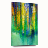 Vibrant Green and Yellow Abstract Wall Art – Modern Canvas Print