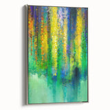 Vibrant Green and Yellow Abstract Wall Art – Modern Canvas Print