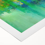 Vibrant Green and Yellow Abstract Wall Art – Modern Canvas Print