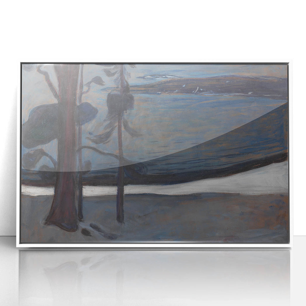 Expressionist Art - Winter at Nordstrand by Edvard Munch - Nordic Landscape