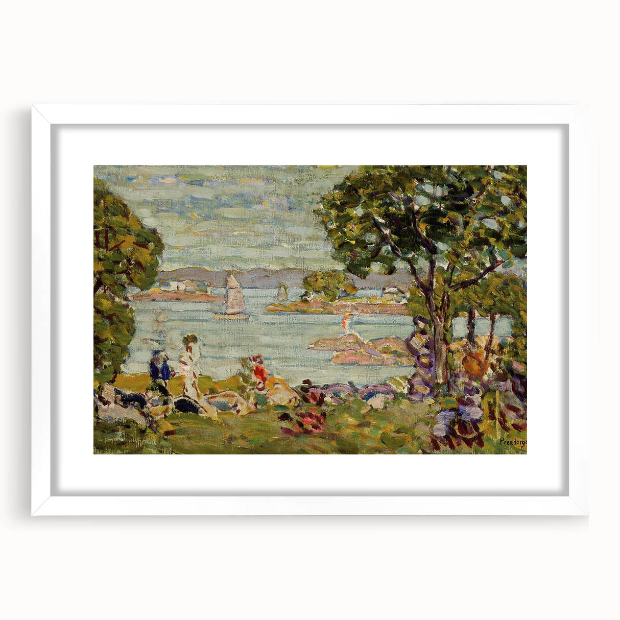 Modern Wall Art - Cove, Maine by Maurice Prendergast - Coastal Landscape Decor
