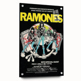 Retro Ramones Concert Poster | Vintage Wall Art & Retro Canvas Prints
