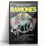 Retro Ramones Concert Poster | Vintage Wall Art & Retro Canvas Prints