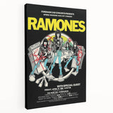 Retro Ramones Concert Poster | Vintage Wall Art & Retro Canvas Prints