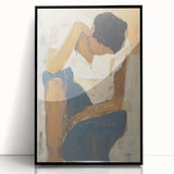 Minimalist Figurative Wall Art – Abstract Canvas for Living Room