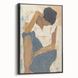 Minimalist Figurative Wall Art – Abstract Canvas for Living Room