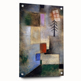 Modern Wall Art: Abstract Geometric Fir Tree – Soothing Minimalist Decor