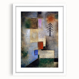 Modern Wall Art: Abstract Geometric Fir Tree – Soothing Minimalist Decor