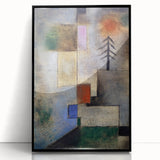 Modern Wall Art: Abstract Geometric Fir Tree – Soothing Minimalist Decor