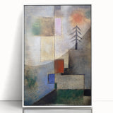 Modern Wall Art: Abstract Geometric Fir Tree – Soothing Minimalist Decor