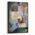 Modern Wall Art: Abstract Geometric Fir Tree – Soothing Minimalist Decor