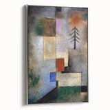 Modern Wall Art: Abstract Geometric Fir Tree – Soothing Minimalist Decor