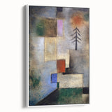 Modern Wall Art: Abstract Geometric Fir Tree – Soothing Minimalist Decor