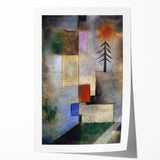 Modern Wall Art: Abstract Geometric Fir Tree – Soothing Minimalist Decor