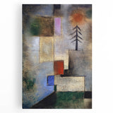 Modern Wall Art: Abstract Geometric Fir Tree – Soothing Minimalist Decor