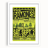 Retro Ramones Concert Poster | Vintage Punk Rock Wall Art