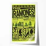 Retro Ramones Concert Poster | Vintage Punk Rock Wall Art