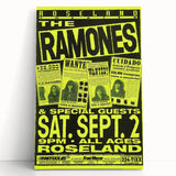 Retro Ramones Concert Poster | Vintage Punk Rock Wall Art