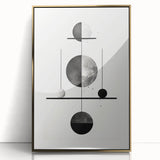 Framed abstract minimalist wall art featuring a gold-acrylic design, elegantly displayed in a modern setting, perfect for contemporary home decor.
