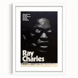 Ray Charles 1969 Concert Poster | Vintage Black & White Wall Art