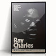 Ray Charles 1969 Concert Poster | Vintage Black & White Wall Art