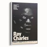 Ray Charles 1969 Concert Poster | Vintage Black & White Wall Art