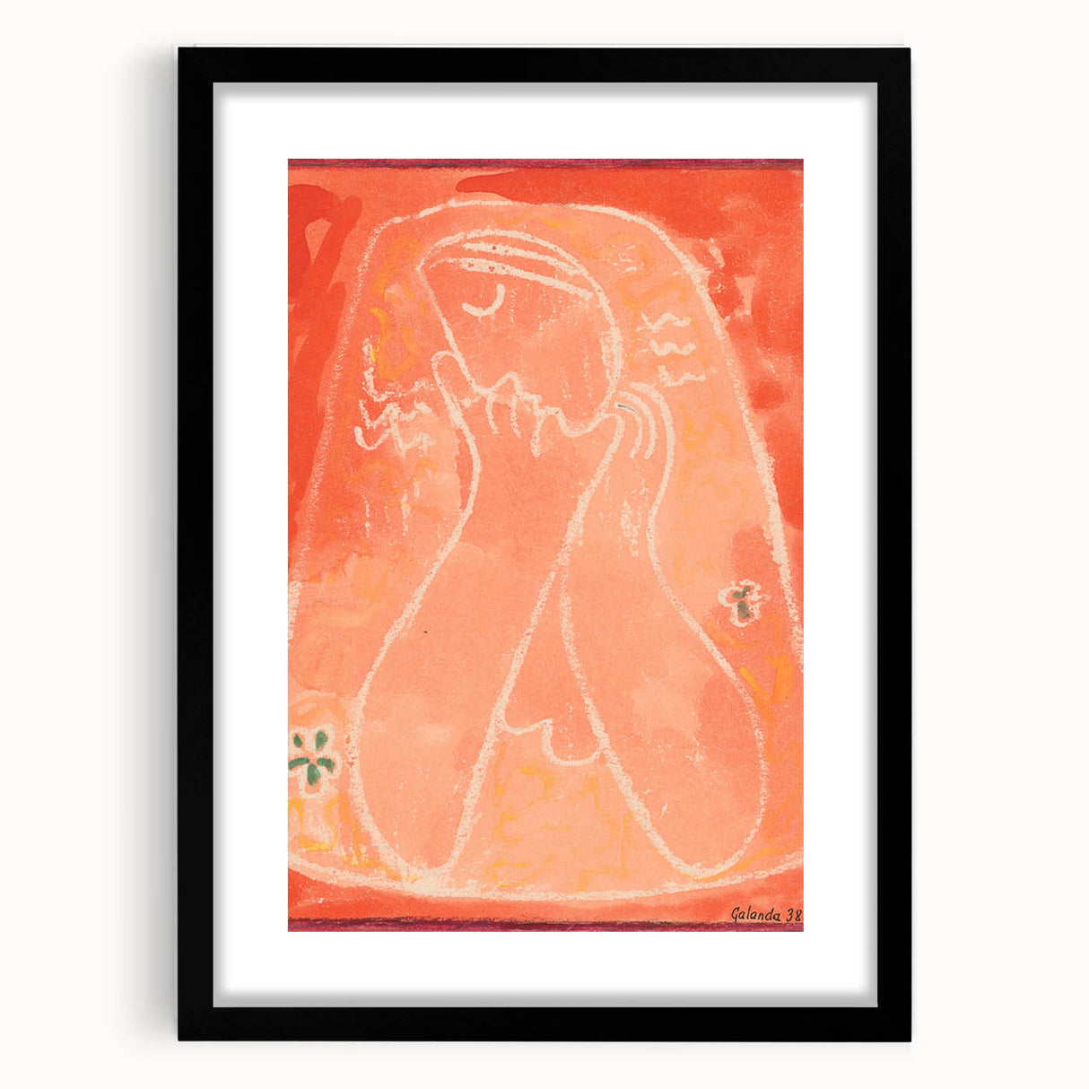 Romantic Art Prints: Thoughtful by Mikuláš Galanda