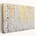 Serene Birch Forest Wall Art – Nature Canvas for Living Room