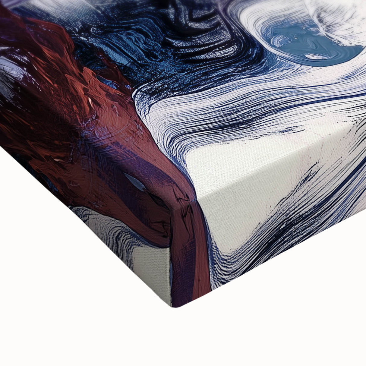 Modern Abstract Wall Art – Bold Vertical Flow in Orange and Green