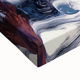 Modern Abstract Wall Art – Bold Vertical Flow in Orange and Green