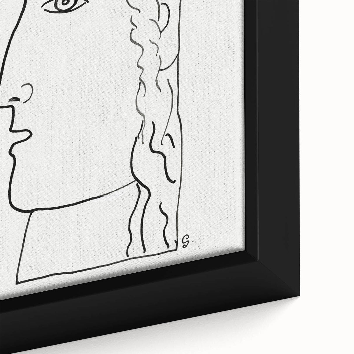 Expressionist Art - "Woman's Head" by Leo Gestel - Elegant Line Drawing