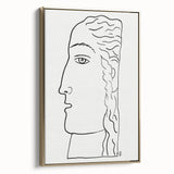 Expressionist Art - "Woman's Head" by Leo Gestel - Elegant Line Drawing