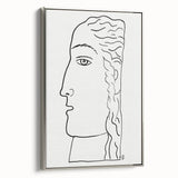 Expressionist Art - "Woman's Head" by Leo Gestel - Elegant Line Drawing