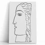 Expressionist Art - "Woman's Head" by Leo Gestel - Elegant Line Drawing