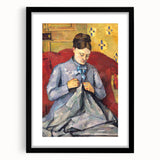 Impressionism Wall Art: Portrait of Madame Cézanne by Paul Cézanne Prints
