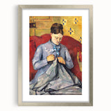 Impressionism Wall Art: Portrait of Madame Cézanne by Paul Cézanne Prints