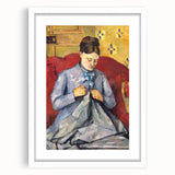 Impressionism Wall Art: Portrait of Madame Cézanne by Paul Cézanne Prints